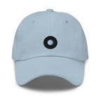 Vinyl Record Embroidered Unisex Dad Hat, Handmade, Adjustable Baseball Cap Gift