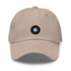 Vinyl Record Embroidered Unisex Dad Hat, Handmade, Adjustable Baseball Cap Gift