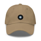 Vinyl Record Embroidered Unisex Dad Hat, Handmade, Adjustable Baseball Cap Gift