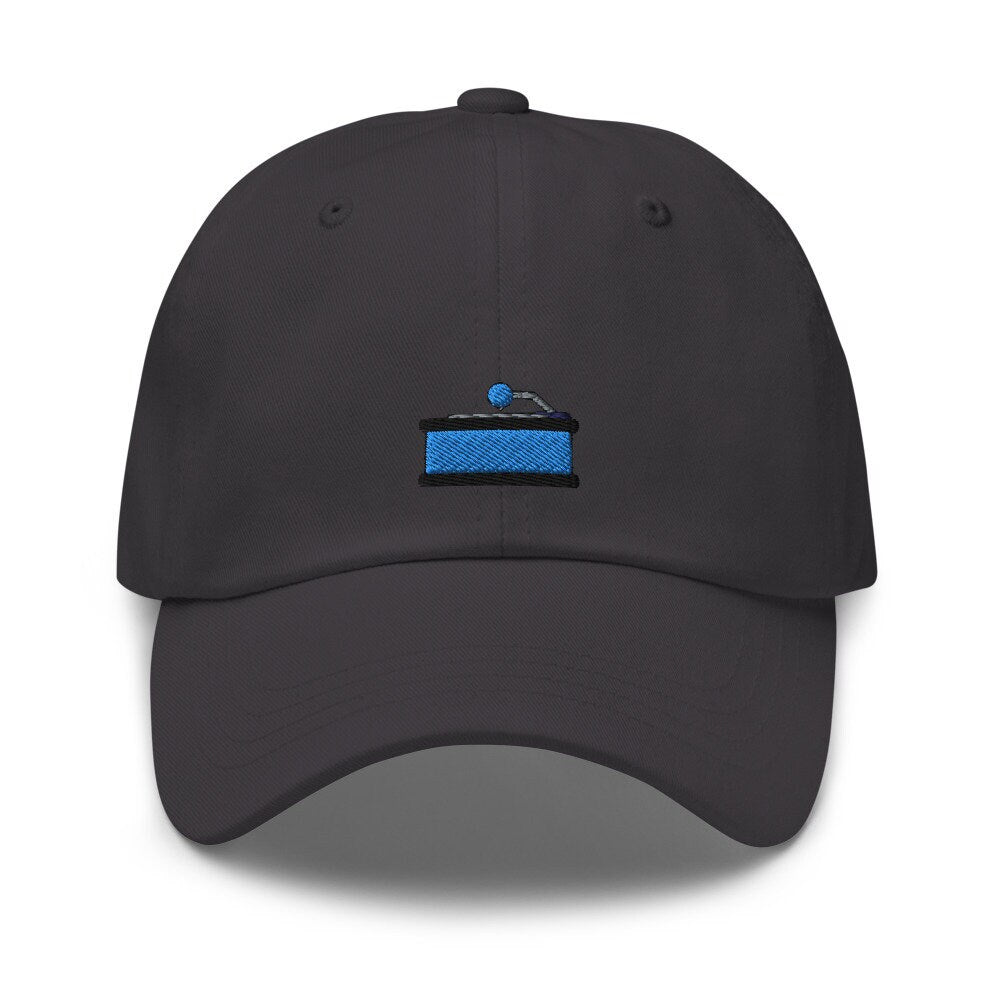 Record Player Embroidered Unisex Dad Hat, Handmade, Adjustable Baseball Cap Gift