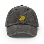 Mango Vintage Hat, Aged Dad Cap, Faded Baseball Cap Gift - Multiple Colors