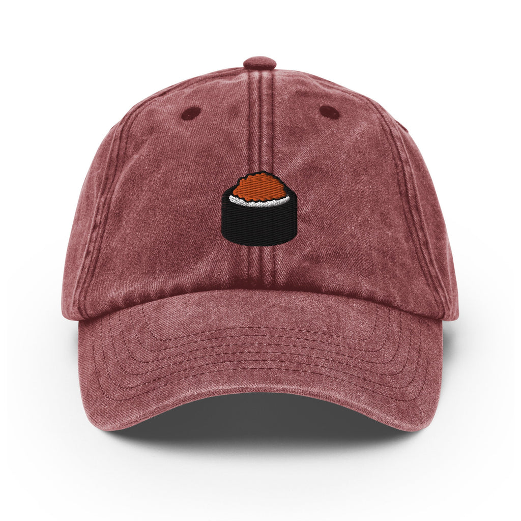 Sushi Vintage Hat, Aged Dad Cap, Faded Baseball Cap Gift - Multiple Colors