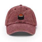 Sushi Vintage Hat, Aged Dad Cap, Faded Baseball Cap Gift - Multiple Colors
