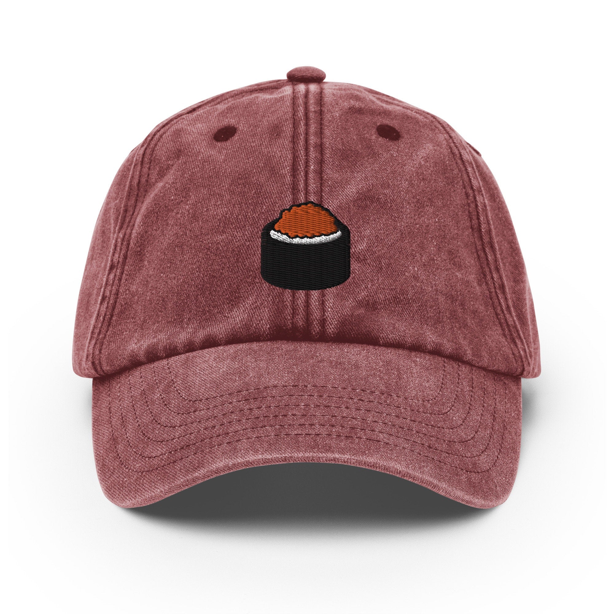 Sushi Vintage Hat, Aged Dad Cap, Faded Baseball Cap Gift - Multiple Colors