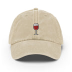 Wine Vintage Hat, Aged Dad Cap, Faded Baseball Cap Gift - Multiple Colors