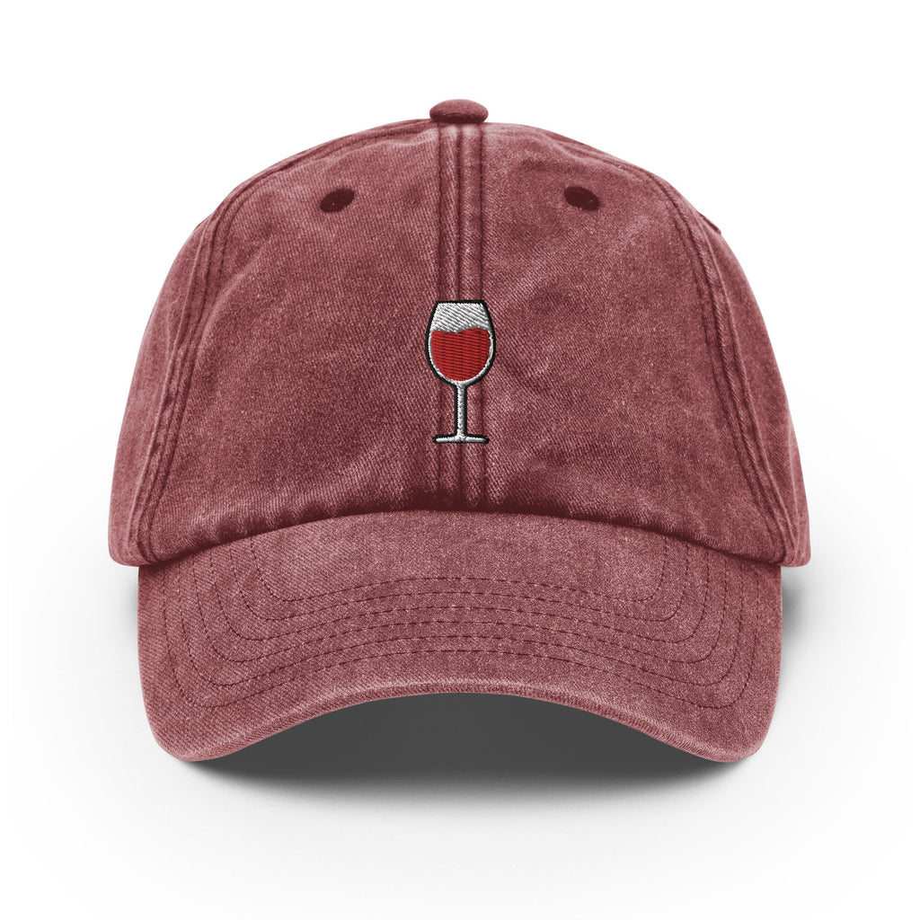 Wine Vintage Hat, Aged Dad Cap, Faded Baseball Cap Gift - Multiple Colors