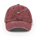 Wine Vintage Hat, Aged Dad Cap, Faded Baseball Cap Gift - Multiple Colors