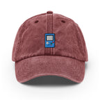 Game Machine Vintage Hat, Aged Dad Cap, Faded Baseball Cap Gift - Multiple Colors