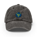 Earth Vintage Hat, Aged Dad Cap, Faded Baseball Cap Gift - Multiple Colors