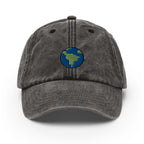 Earth Vintage Hat, Aged Dad Cap, Faded Baseball Cap Gift - Multiple Colors