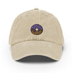 Donut Vintage Hat, Aged Dad Cap, Faded Baseball Cap Gift - Multiple Colors