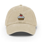 Cupcake Vintage Hat, Aged Dad Cap, Faded Baseball Cap Gift - Multiple Colors