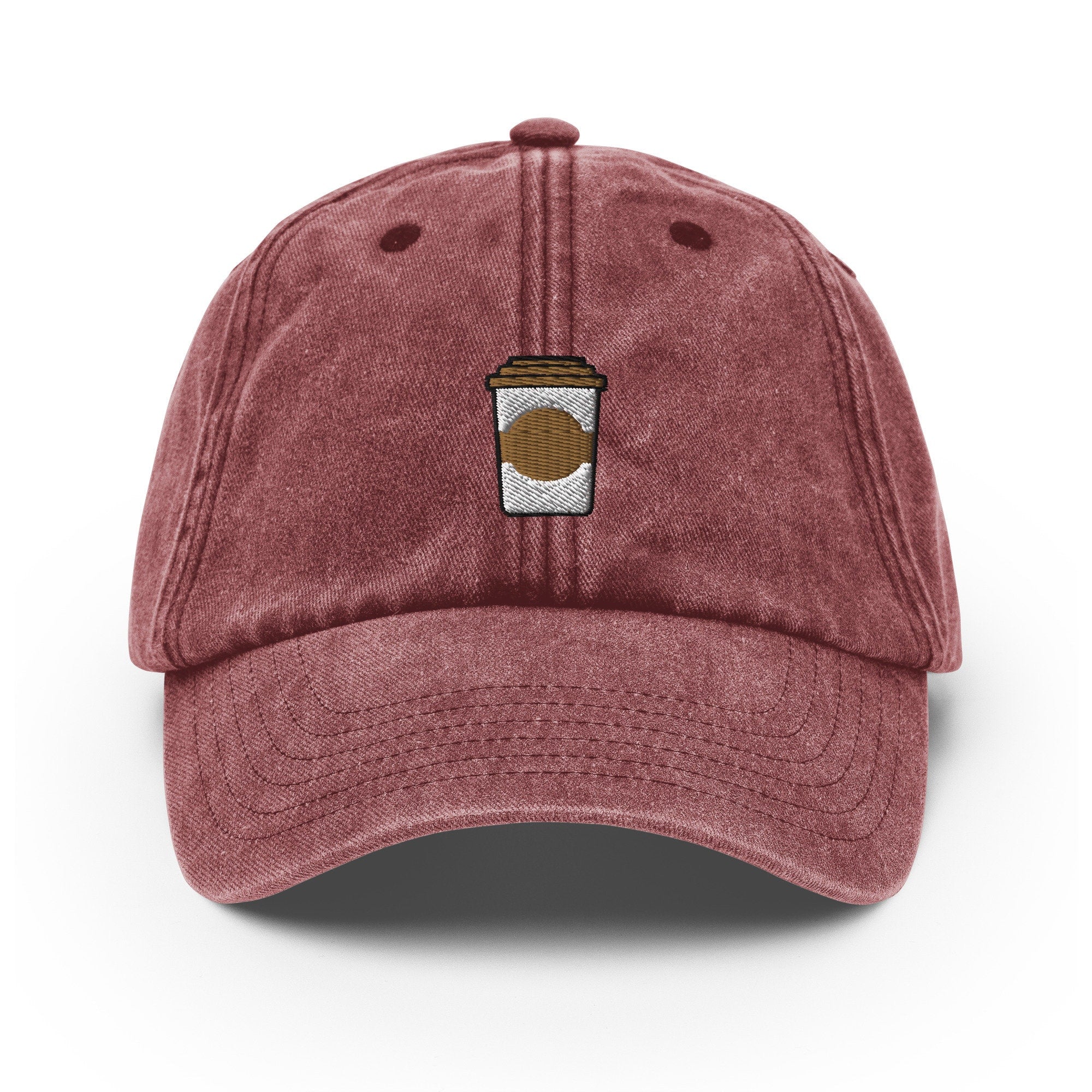 Coffee Vintage Hat, Aged Dad Cap, Faded Baseball Cap Gift - Multiple Colors