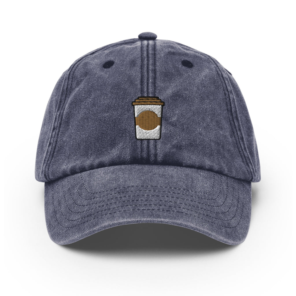 Coffee Vintage Hat, Aged Dad Cap, Faded Baseball Cap Gift - Multiple Colors