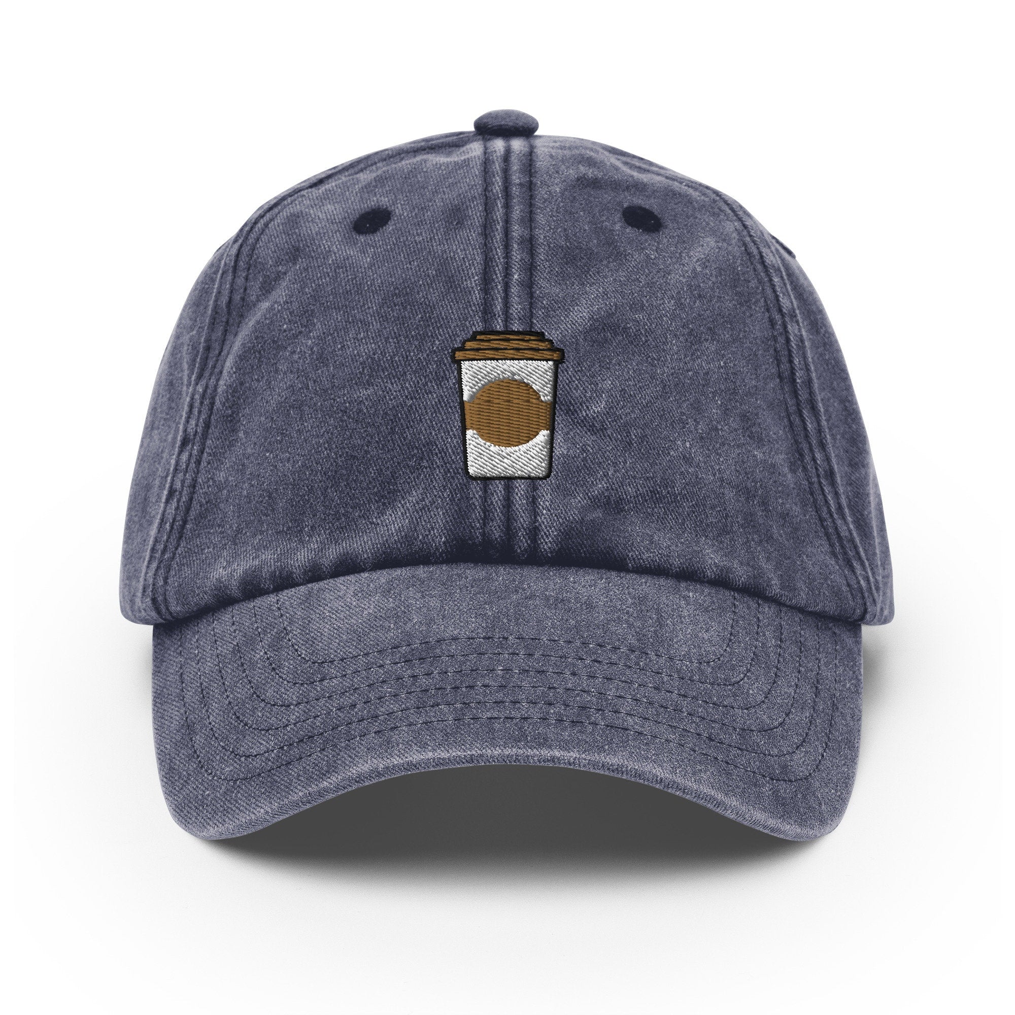 Coffee Vintage Hat, Aged Dad Cap, Faded Baseball Cap Gift - Multiple Colors