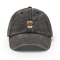 Coffee Vintage Hat, Aged Dad Cap, Faded Baseball Cap Gift - Multiple Colors
