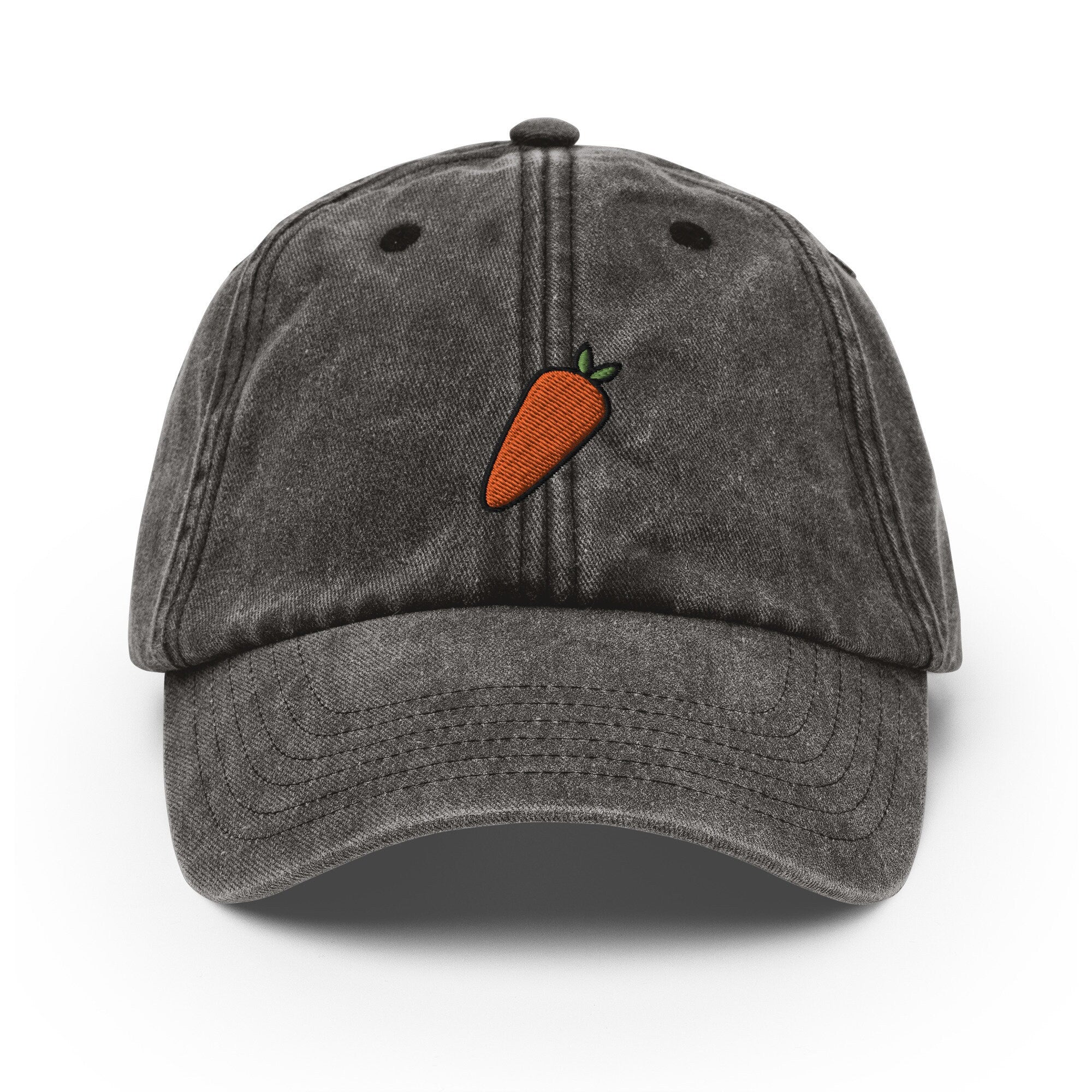 Carrot Vintage Hat, Aged Dad Cap, Faded Baseball Cap Gift - Multiple Colors