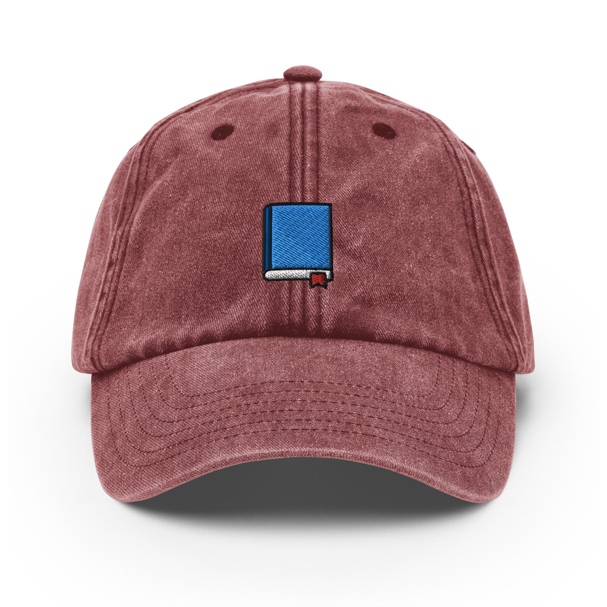 Book Vintage Hat, Aged Dad Cap, Faded Baseball Cap Gift - Multiple Colors