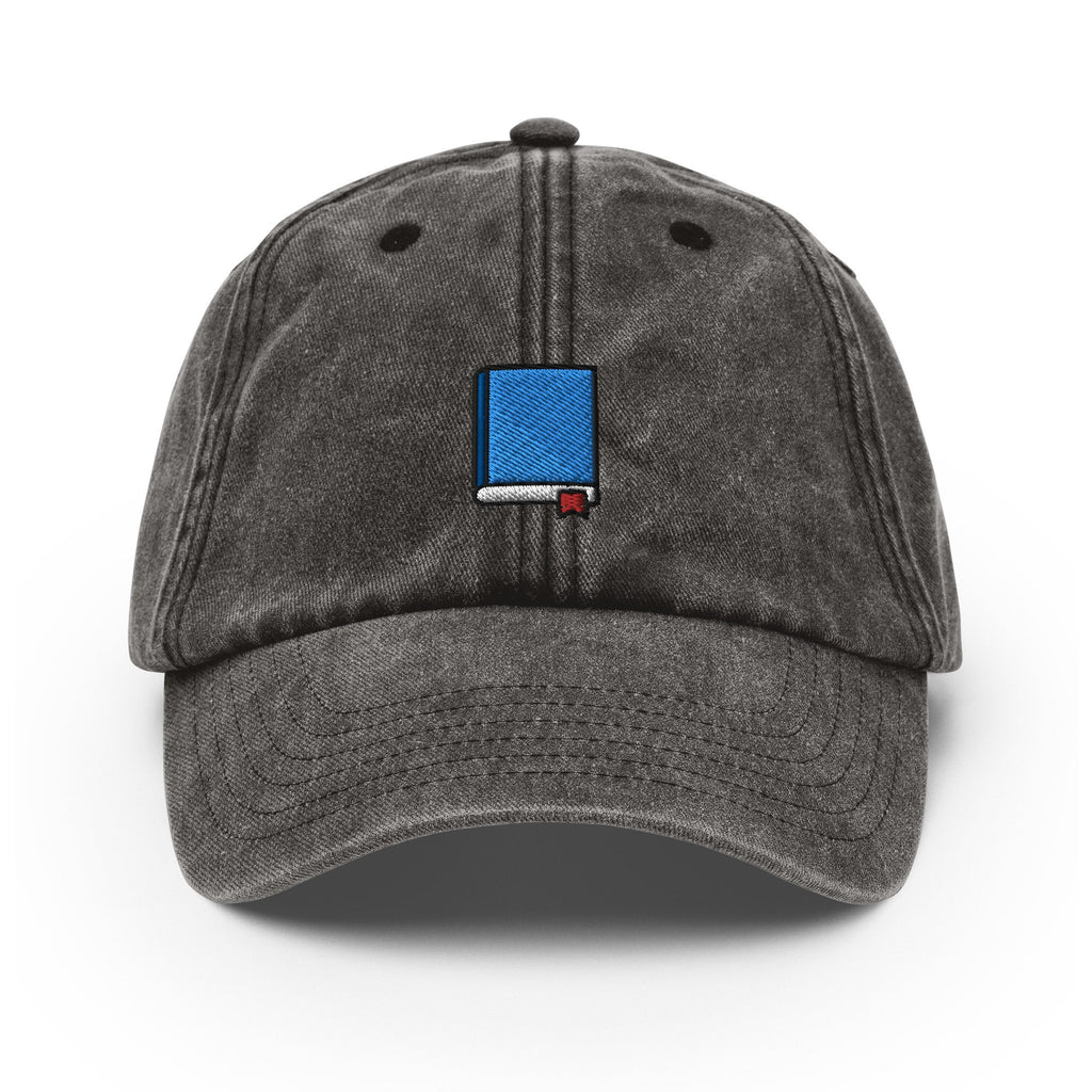 Book Vintage Hat, Aged Dad Cap, Faded Baseball Cap Gift - Multiple Colors