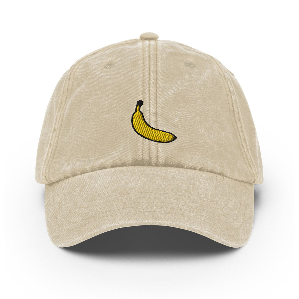 Banana Vintage Hat, Aged Dad Cap, Faded Baseball Cap Gift - Multiple Colors