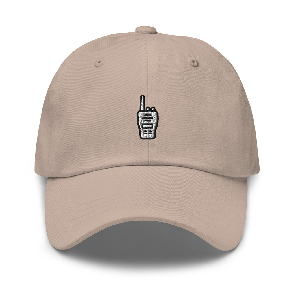 Embroidered Walkie Talkie Dad Hat: Unisex Cotton Twill Baseball Cap