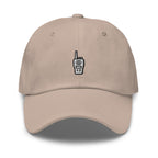 Embroidered Walkie Talkie Dad Hat: Unisex Cotton Twill Baseball Cap