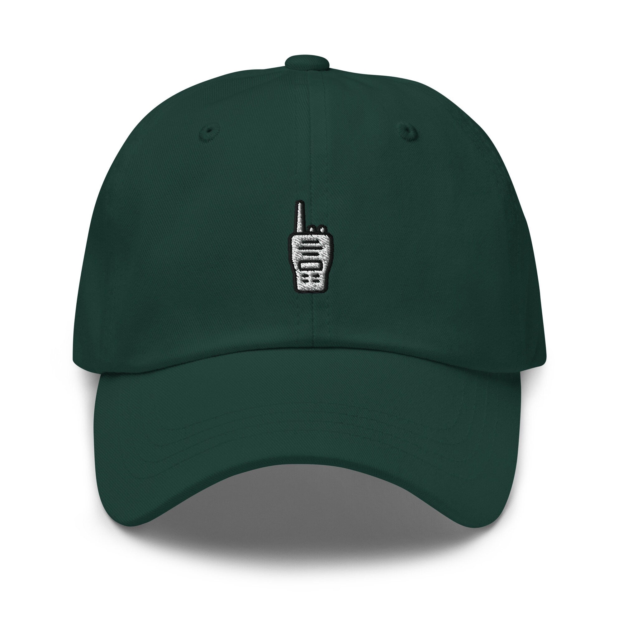 Embroidered Walkie Talkie Dad Hat: Unisex Cotton Twill Baseball Cap