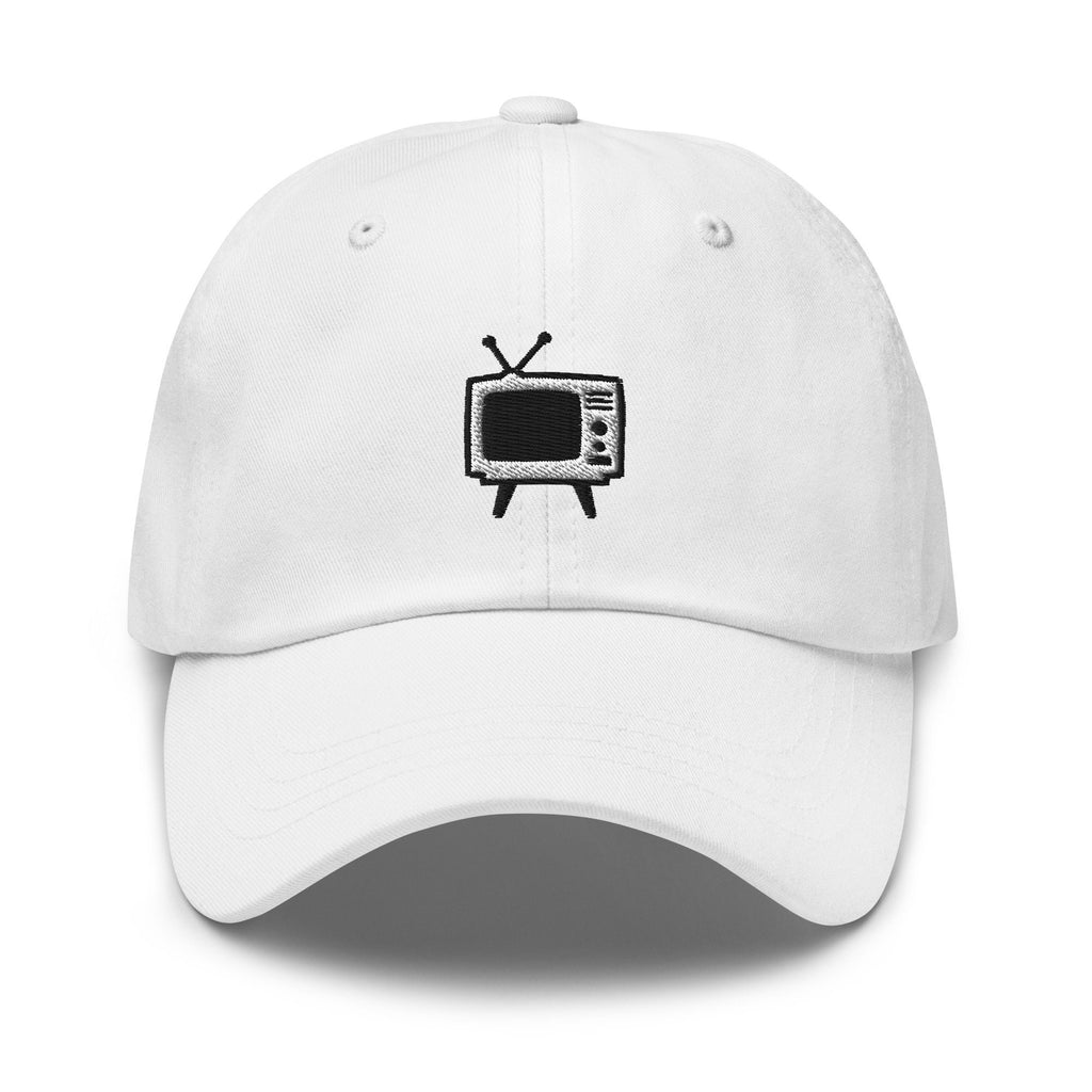 Vintage TV Embroidered Dad Hat: Unisex Cotton Twill Baseball Cap