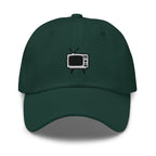 Vintage TV Embroidered Dad Hat: Unisex Cotton Twill Baseball Cap