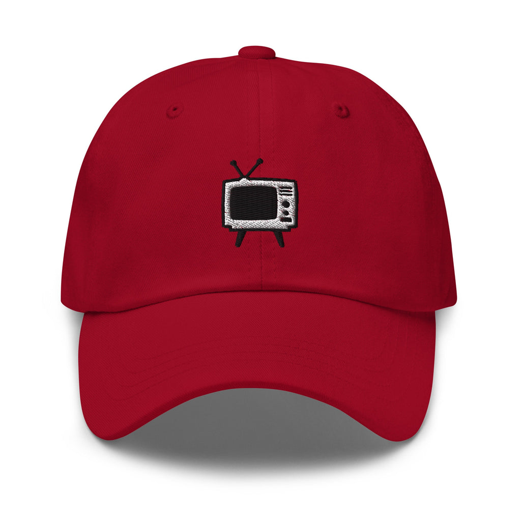 Vintage TV Embroidered Dad Hat: Unisex Cotton Twill Baseball Cap