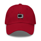 Vintage TV Embroidered Dad Hat: Unisex Cotton Twill Baseball Cap