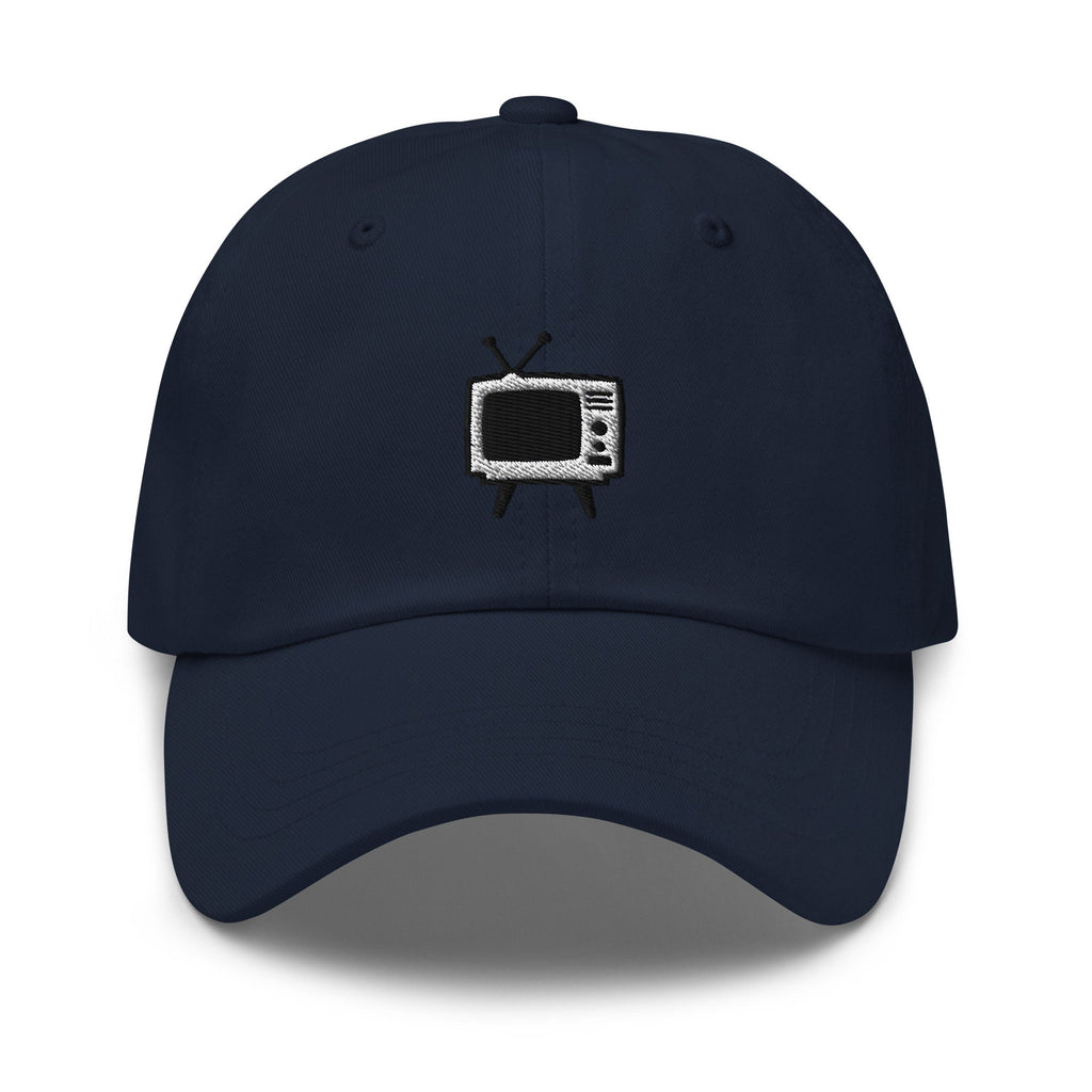 Vintage TV Embroidered Dad Hat: Unisex Cotton Twill Baseball Cap