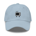Vintage TV Embroidered Dad Hat: Unisex Cotton Twill Baseball Cap