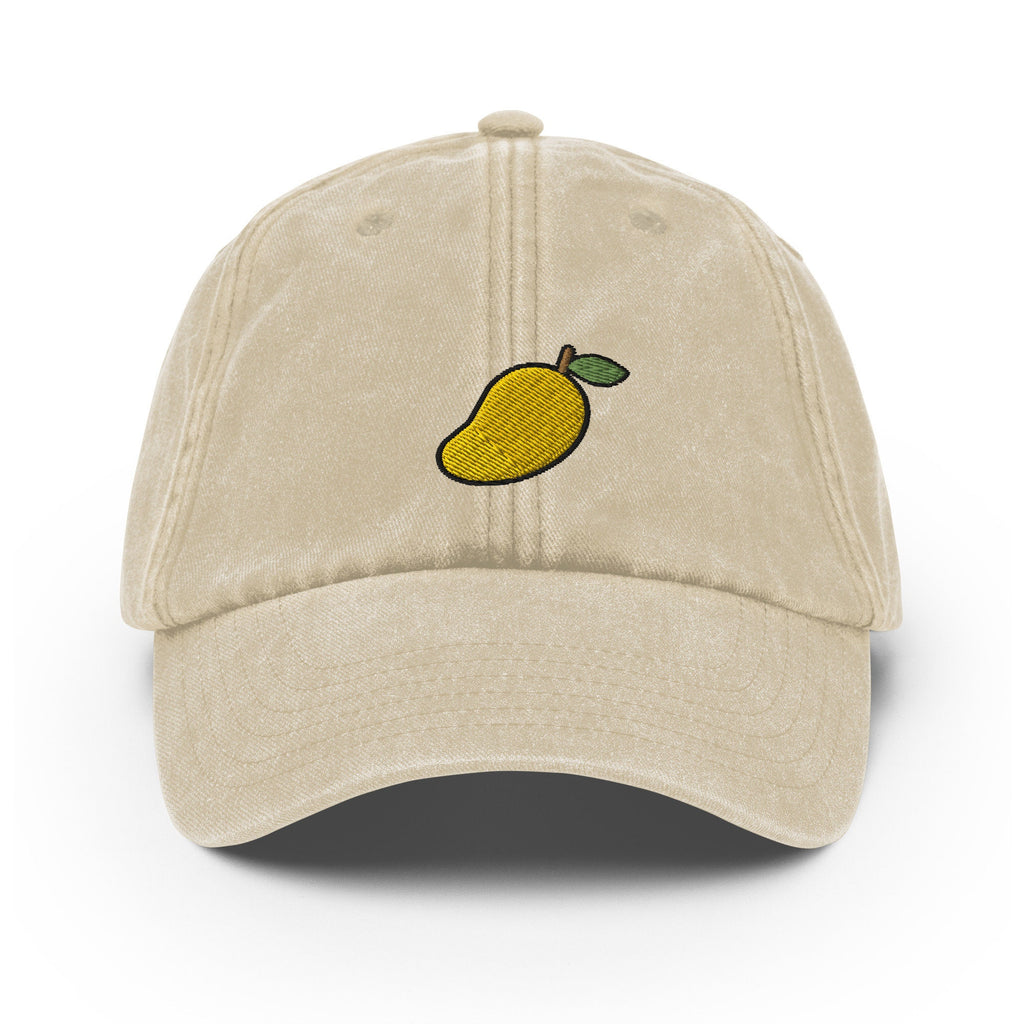 Mango Vintage Hat, Aged Dad Cap, Faded Baseball Cap Gift - Multiple Colors