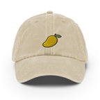 Mango Vintage Hat, Aged Dad Cap, Faded Baseball Cap Gift - Multiple Colors