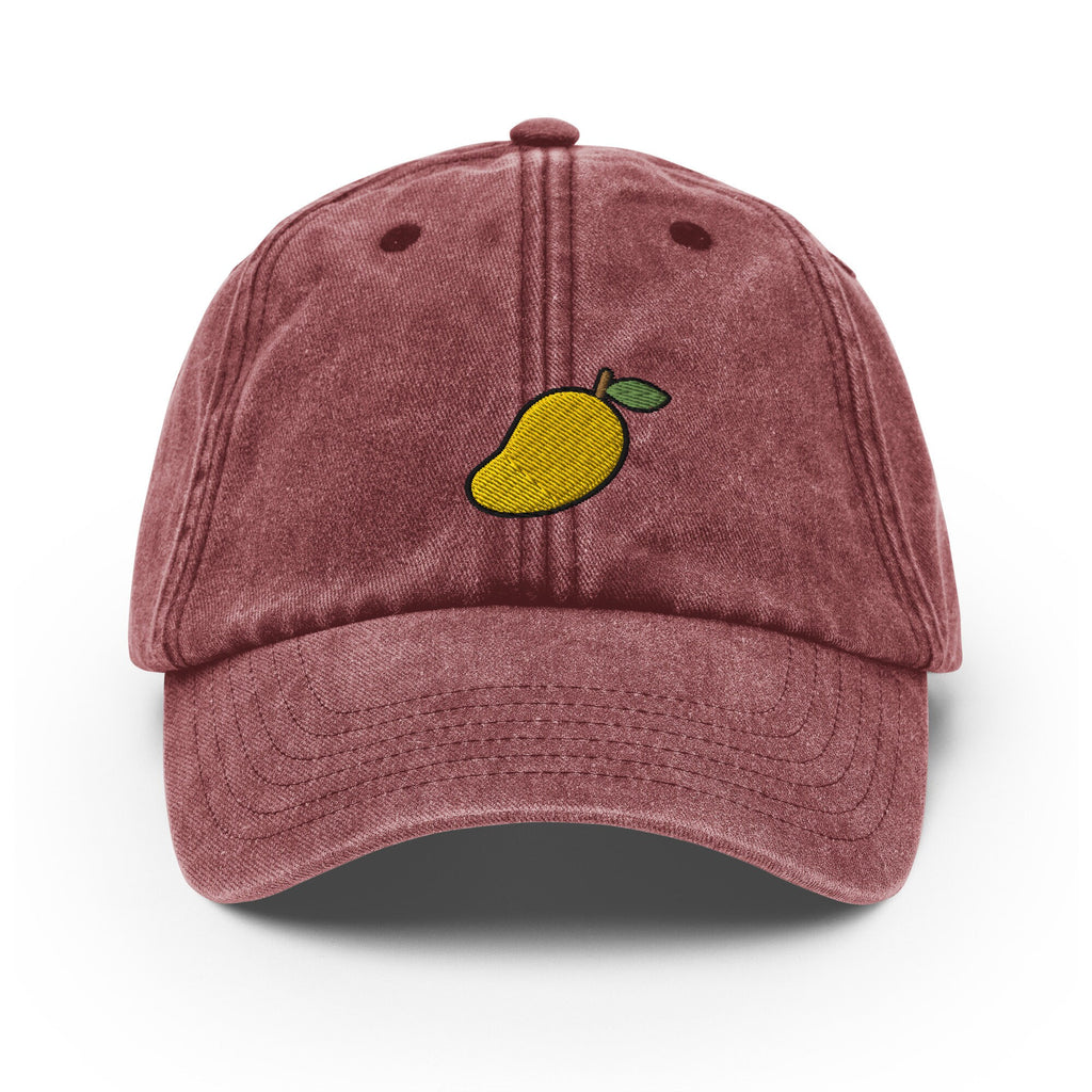 Mango Vintage Hat, Aged Dad Cap, Faded Baseball Cap Gift - Multiple Colors