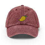 Mango Vintage Hat, Aged Dad Cap, Faded Baseball Cap Gift - Multiple Colors