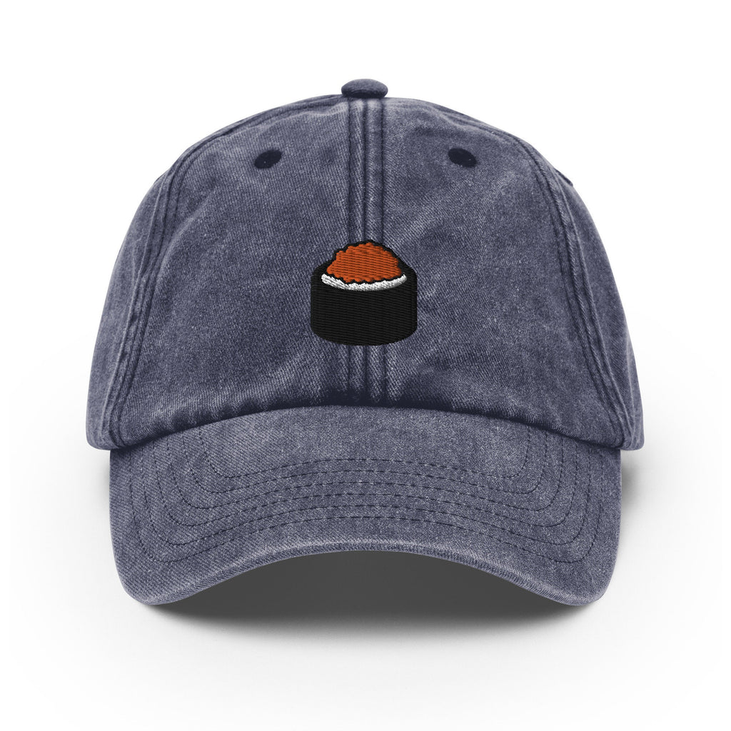 Sushi Vintage Hat, Aged Dad Cap, Faded Baseball Cap Gift - Multiple Colors