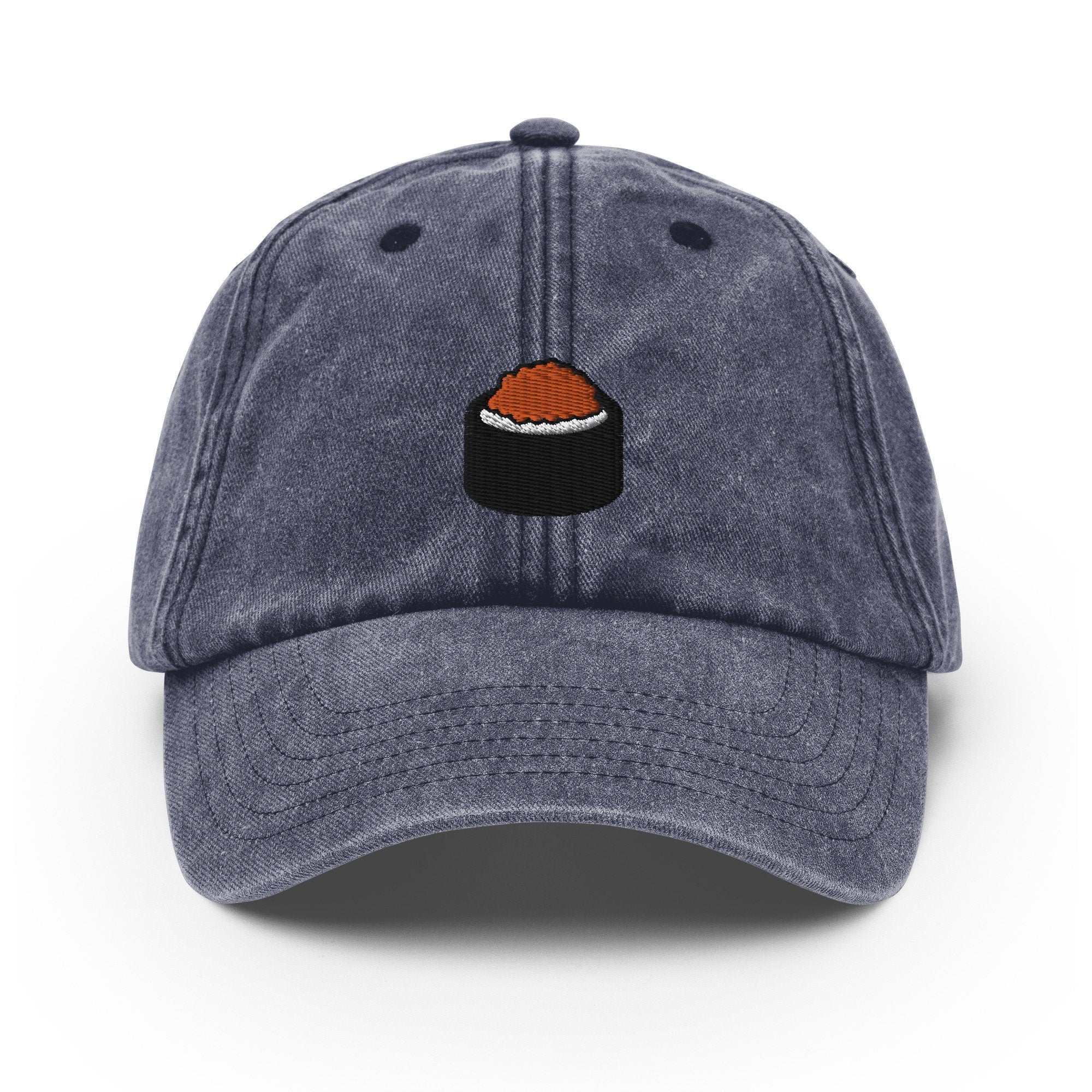 Sushi Vintage Hat, Aged Dad Cap, Faded Baseball Cap Gift - Multiple Colors