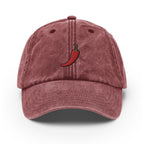 Pepper Vintage Hat, Aged Dad Cap, Faded Baseball Cap Gift - Multiple Colors