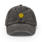 Light Bulb Vintage Hat, Aged Dad Cap, Faded Baseball Cap Gift - Multiple Colors