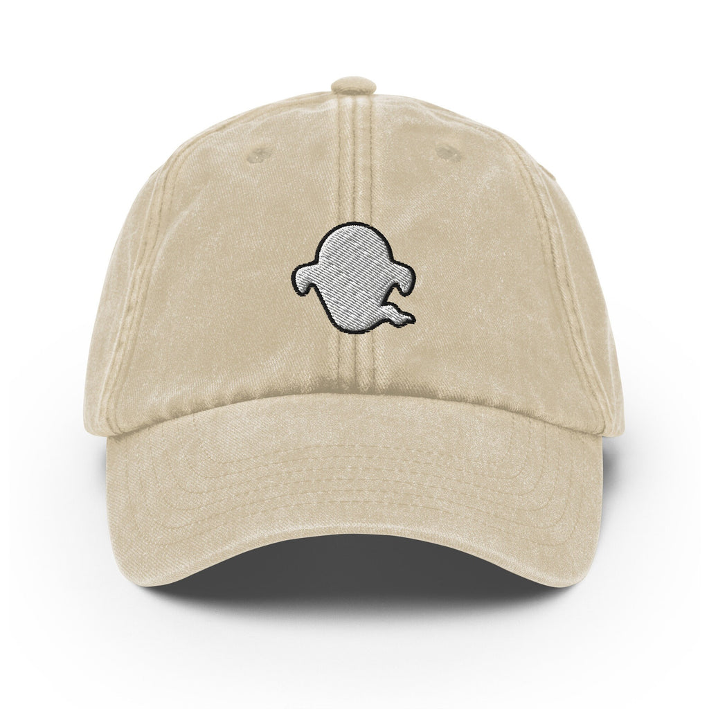 Ghost Vintage Hat, Aged Dad Cap, Faded Baseball Cap Gift - Multiple Colors