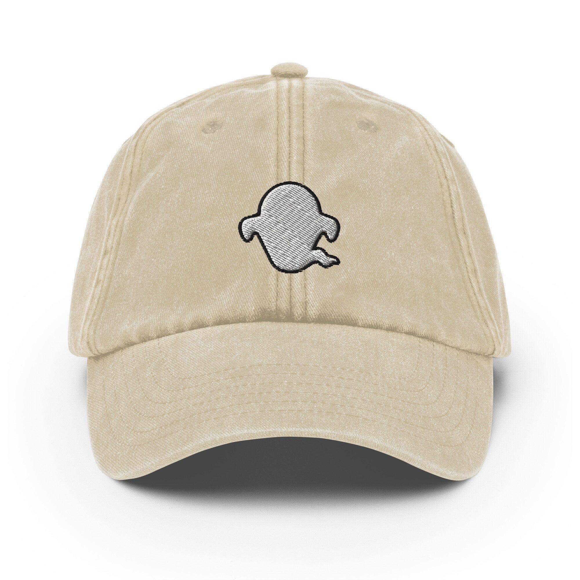 Ghost Vintage Hat, Aged Dad Cap, Faded Baseball Cap Gift - Multiple Colors