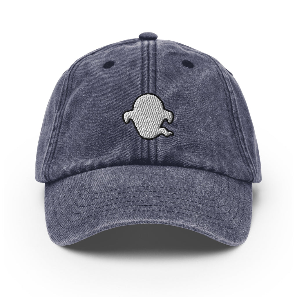 Ghost Vintage Hat, Aged Dad Cap, Faded Baseball Cap Gift - Multiple Colors