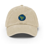 Earth Vintage Hat, Aged Dad Cap, Faded Baseball Cap Gift - Multiple Colors