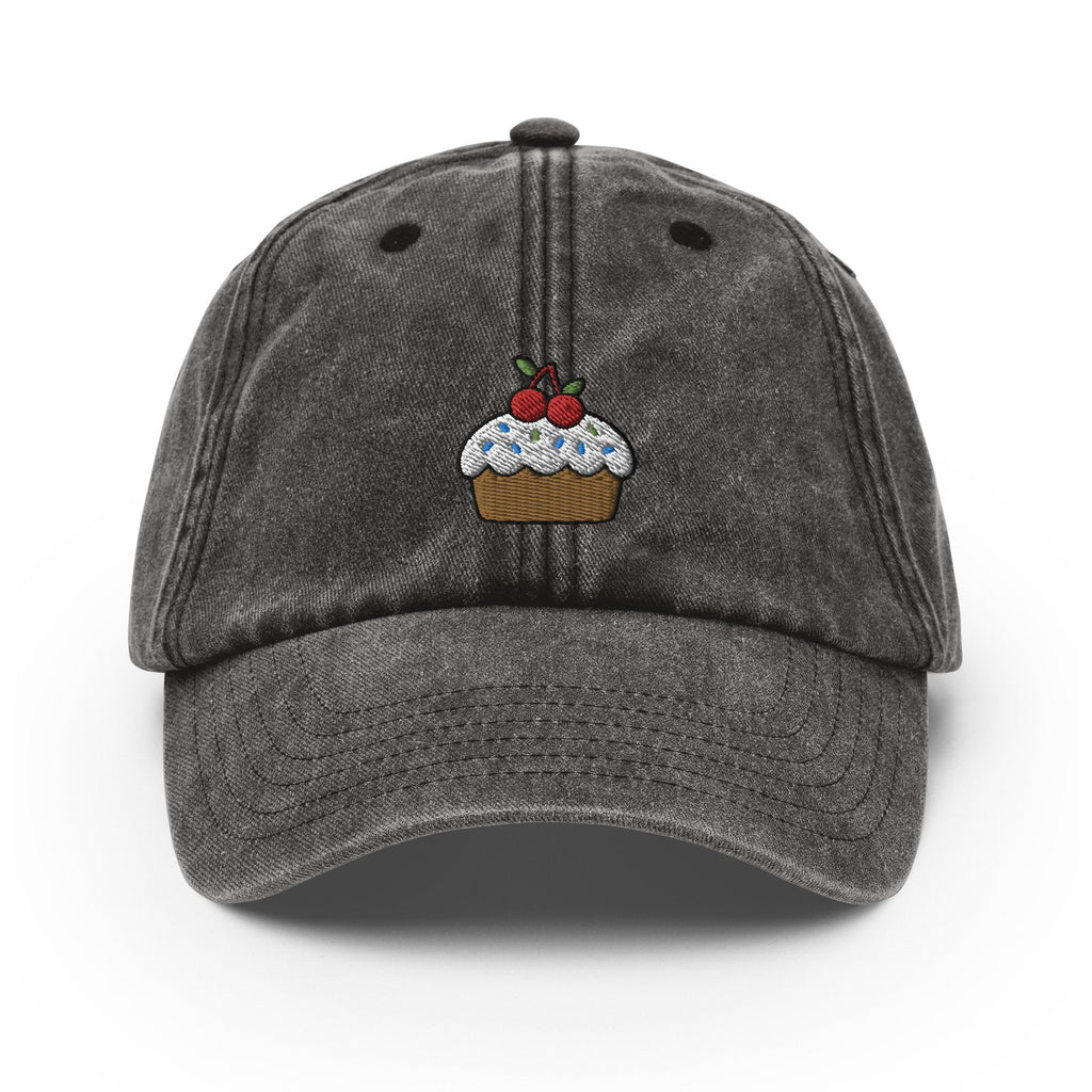 Cupcake Vintage Hat, Aged Dad Cap, Faded Baseball Cap Gift - Multiple Colors