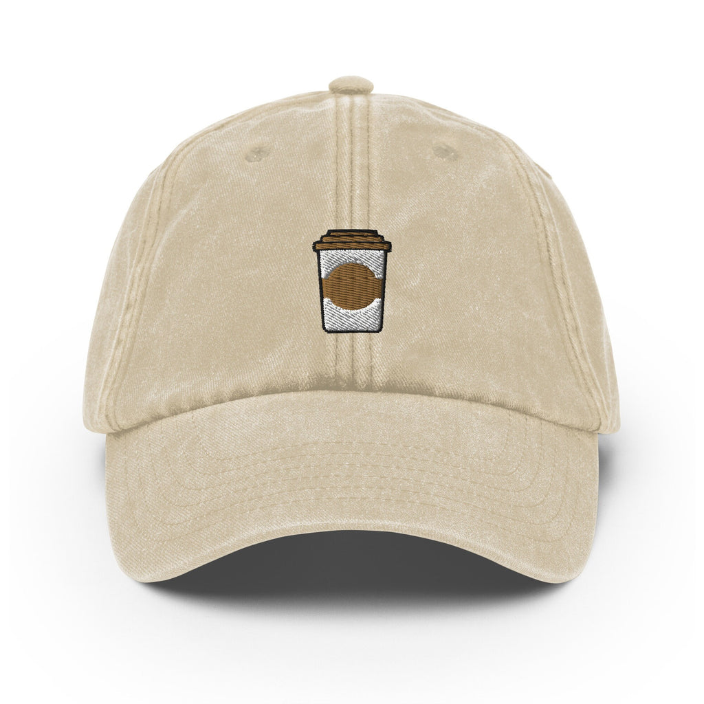 Coffee Vintage Hat, Aged Dad Cap, Faded Baseball Cap Gift - Multiple Colors
