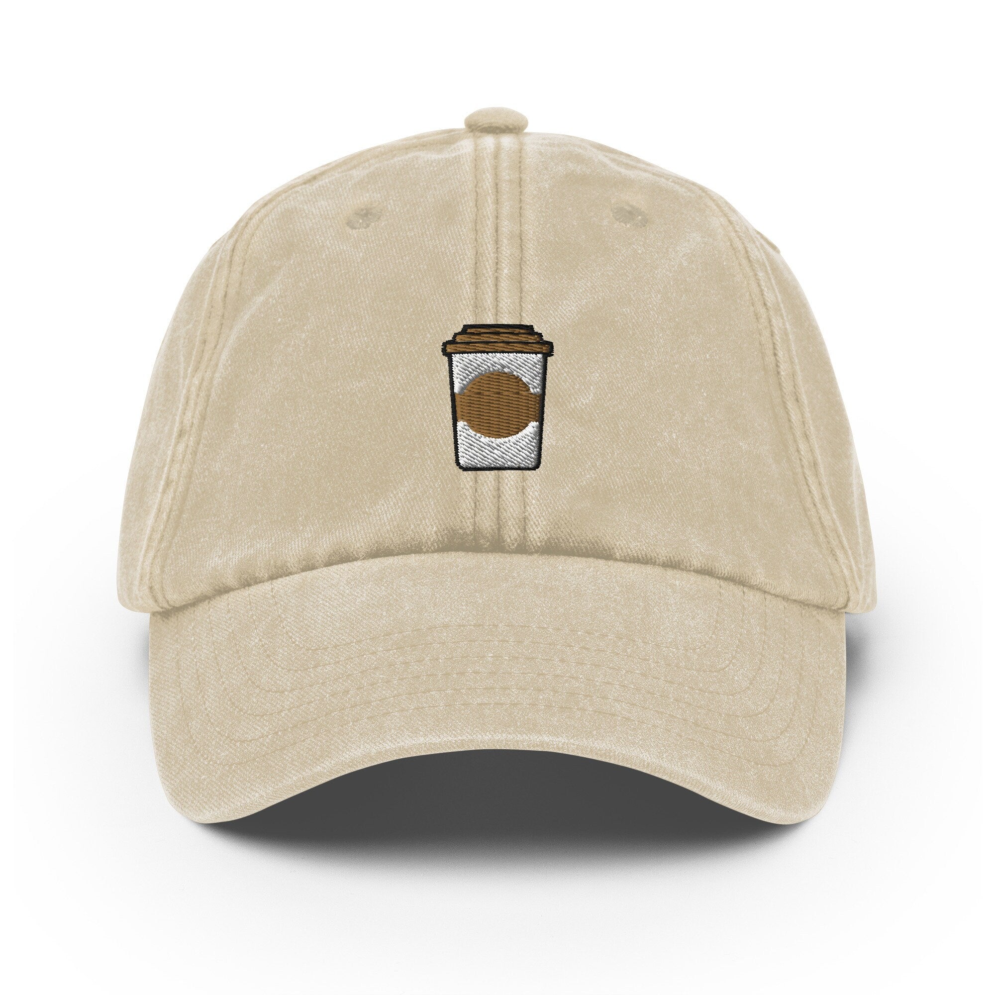Coffee Vintage Hat, Aged Dad Cap, Faded Baseball Cap Gift - Multiple Colors