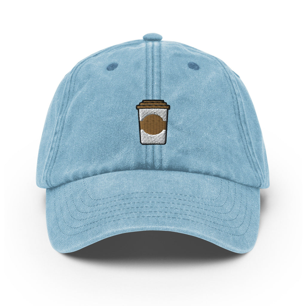 Coffee Vintage Hat, Aged Dad Cap, Faded Baseball Cap Gift - Multiple Colors