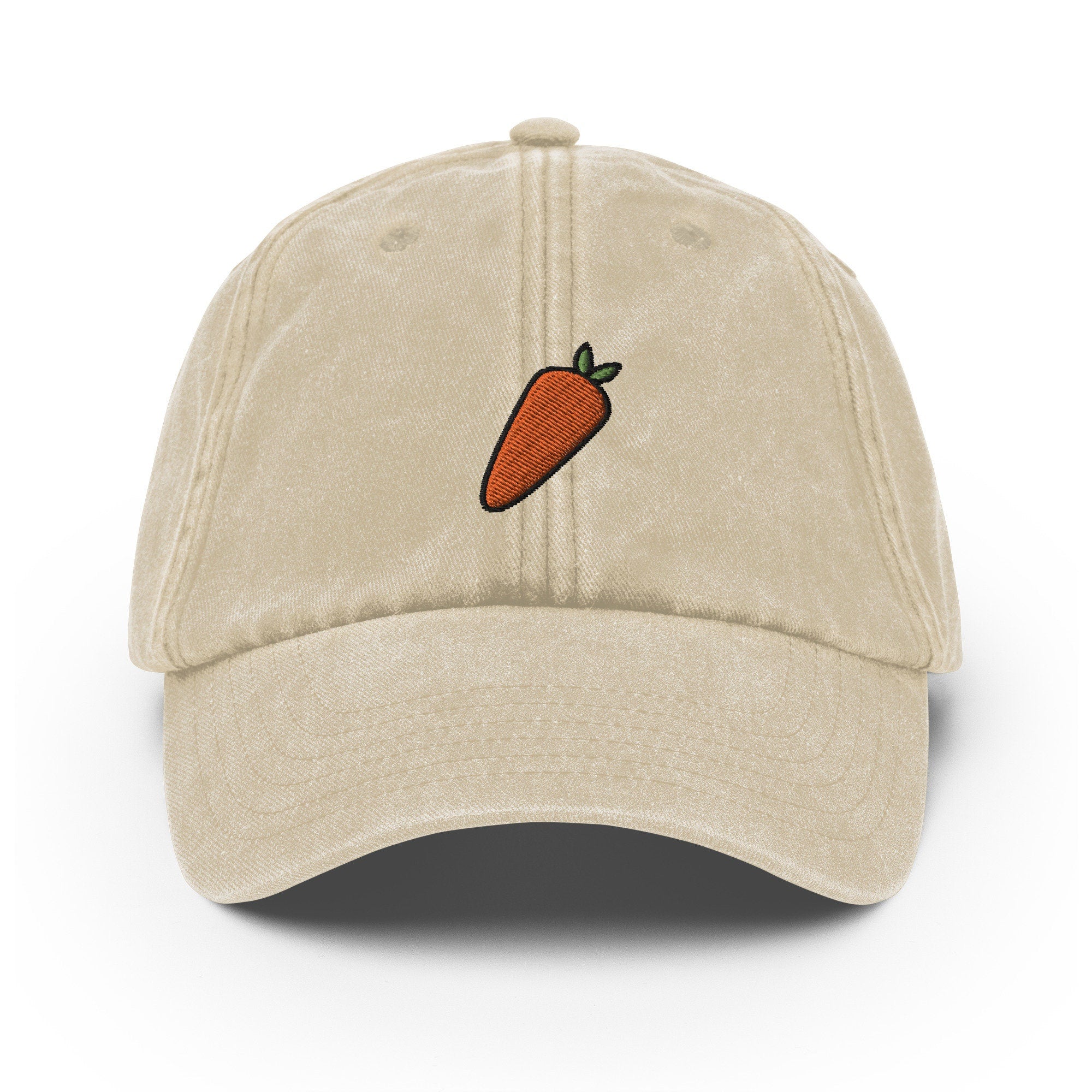 Carrot Vintage Hat, Aged Dad Cap, Faded Baseball Cap Gift - Multiple Colors